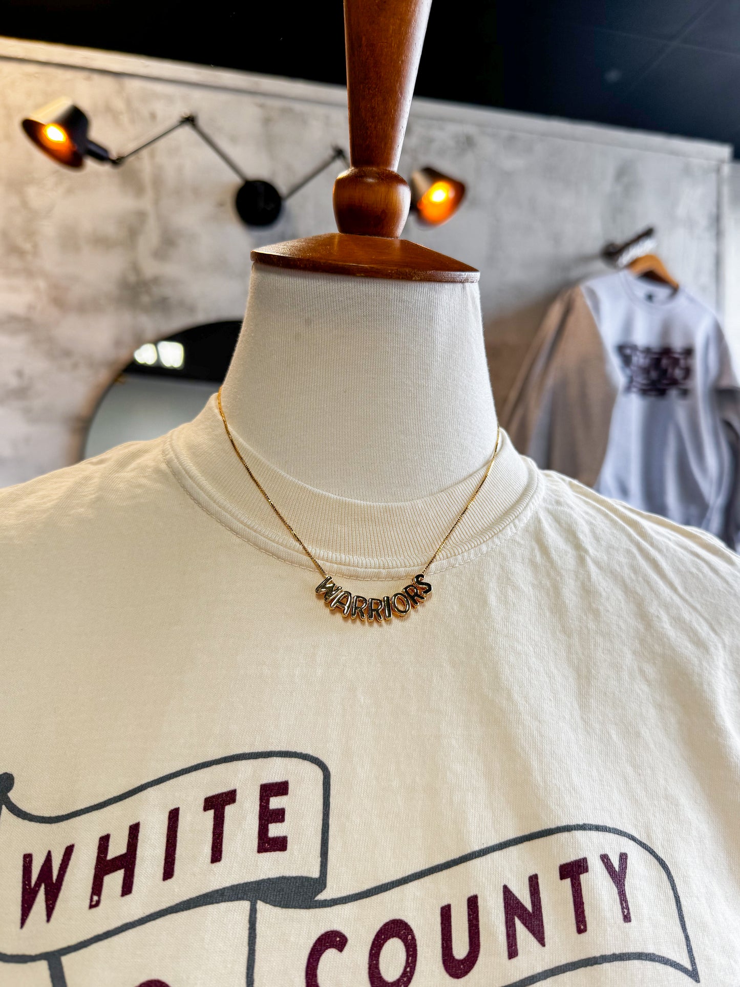 - Dainty Gold Warrior Necklace -