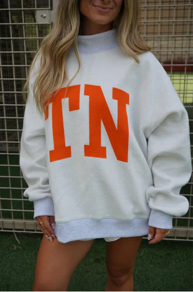 -TENNESSEE 'TENNESSEE & TN' Reversible Mock neck-