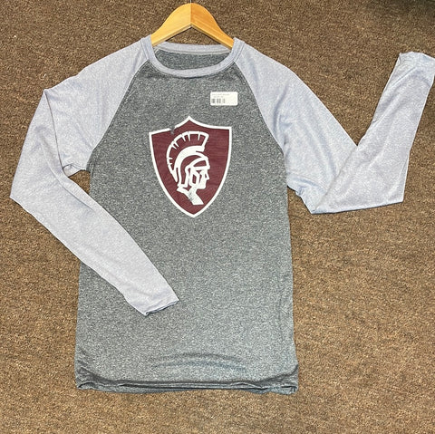 GREY SHIELD DRIFIT RAGLAND