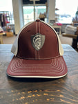 Maroon Warrior Head Hat