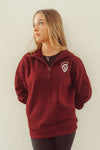 AUGUSTA 1/4 ZIP MAROON