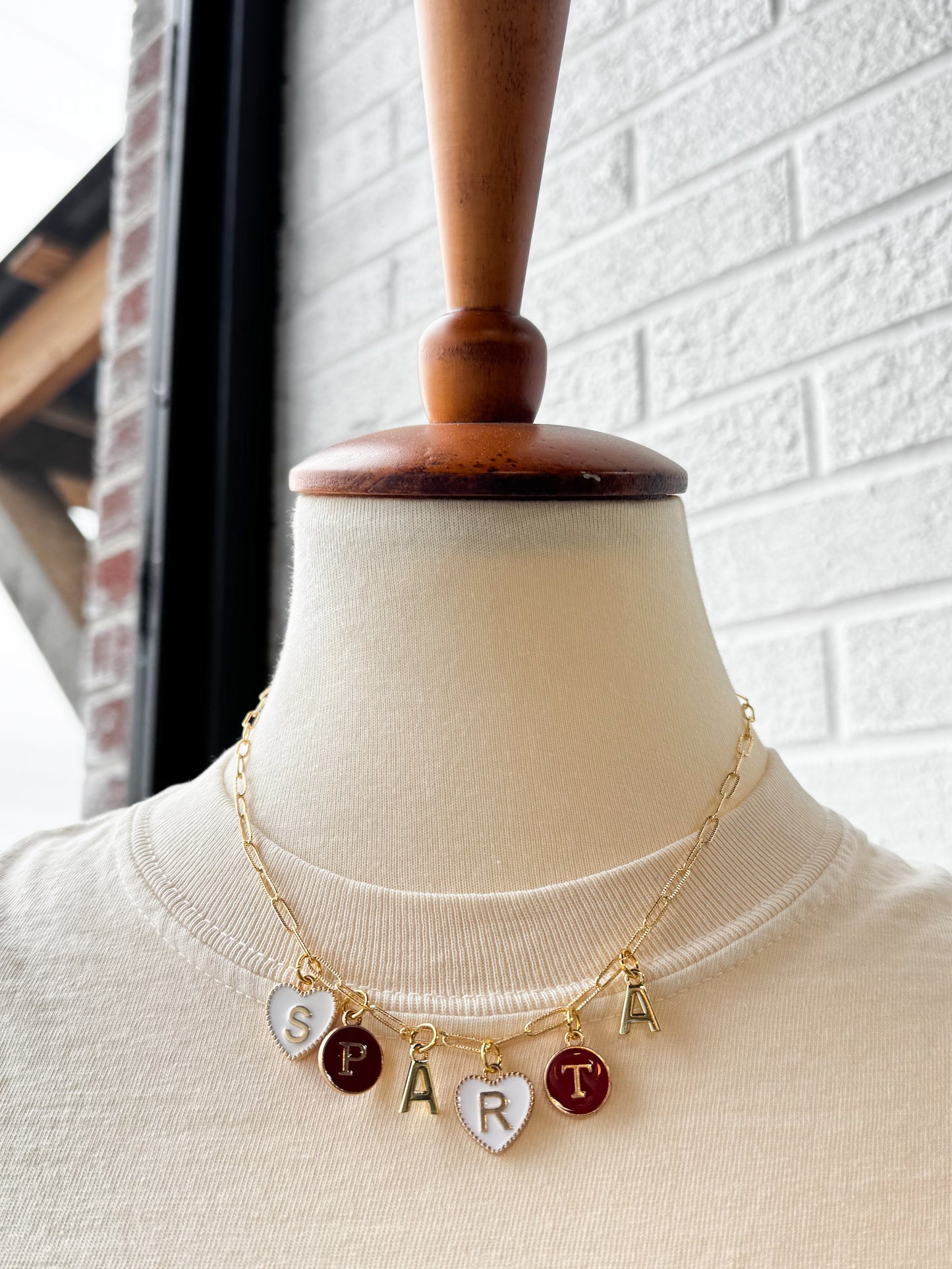 - I Heart Sparta Charm Necklace -