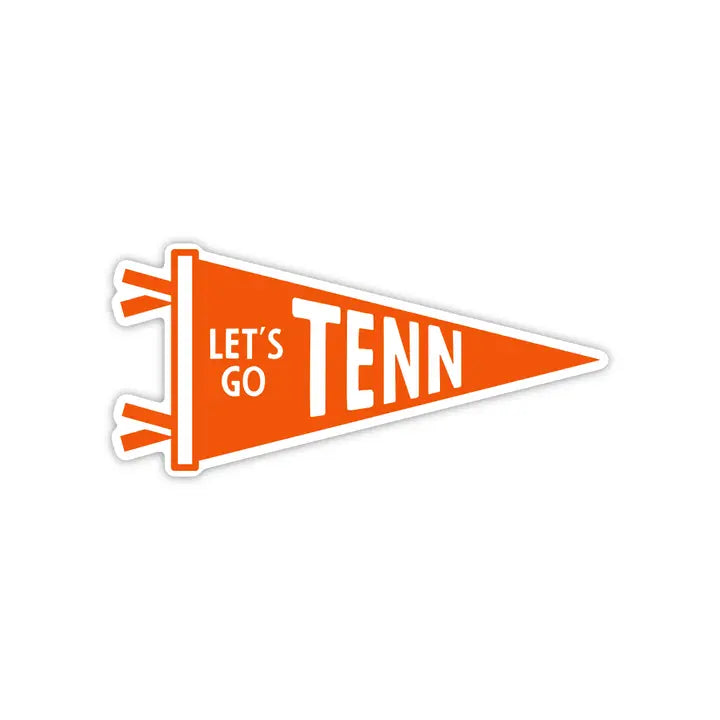 -Let's Go Tenn Pennant Decal-