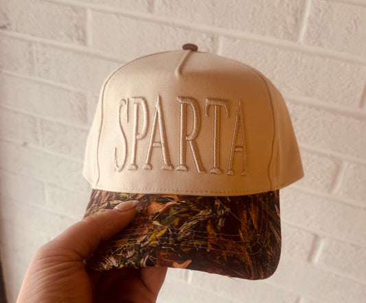 -Sparta Camo- Puff {Embroidered Hat}