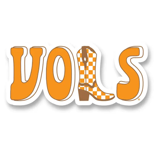 -"Vols" Checkered Boot Sticker-