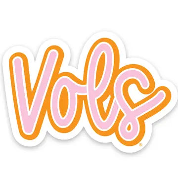 -"Vols" Double Script Sticker-