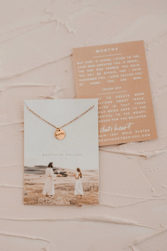 -Worthy Disc Necklace | Christian Jewelry-